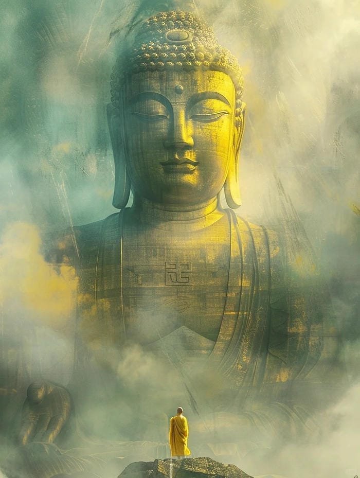 hình tranh tường Phật giáo