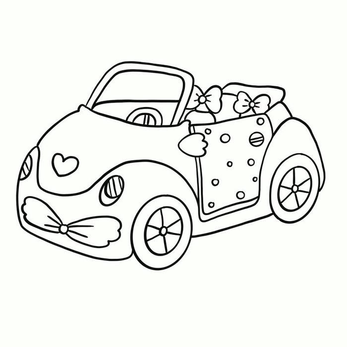 mẫu tranh vẽ ô tô