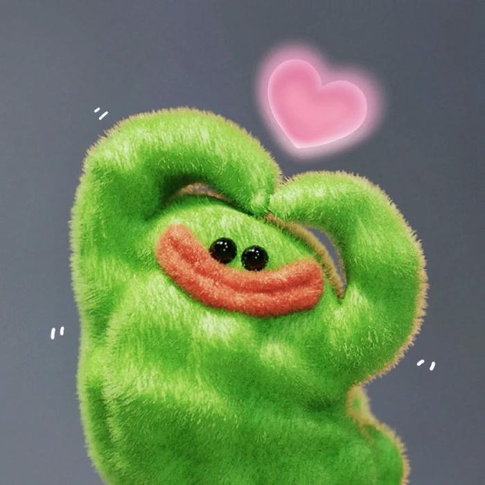 meme thả tim đầy màu sắc