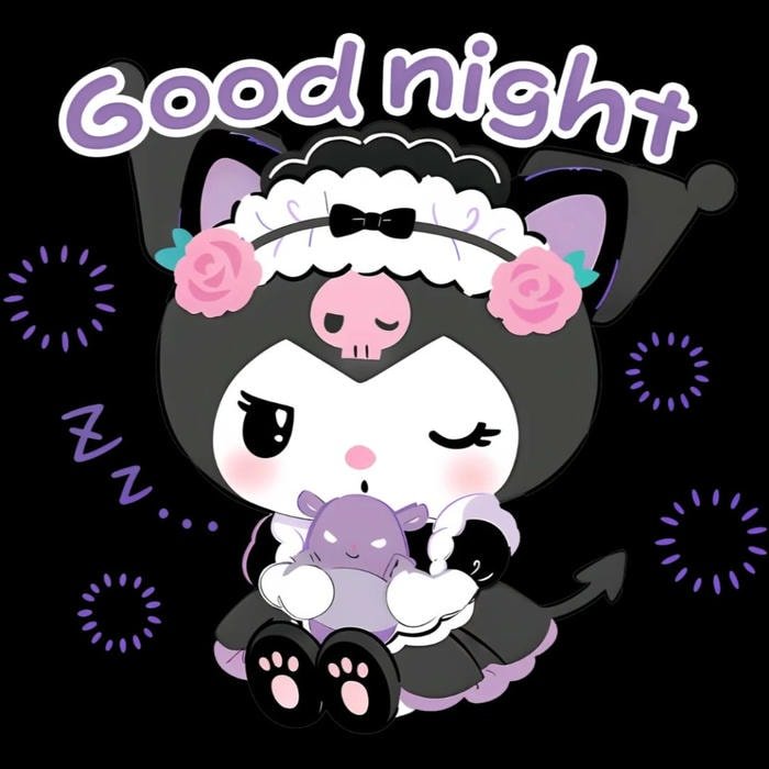 nhãn dán Kuromi cho điện thoại