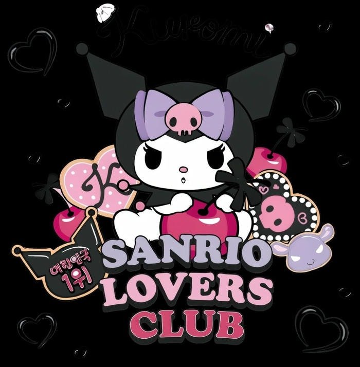 nhãn dán Kuromi hoạt hình