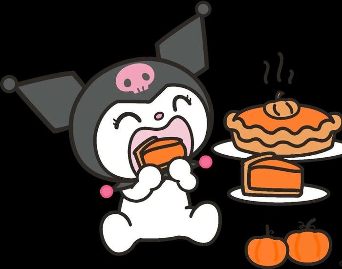 nhãn dán Kuromi phong cách punk