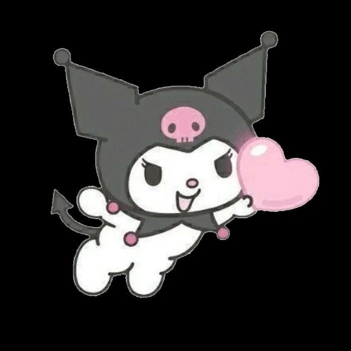 nhãn dán Kuromi trang trí balo