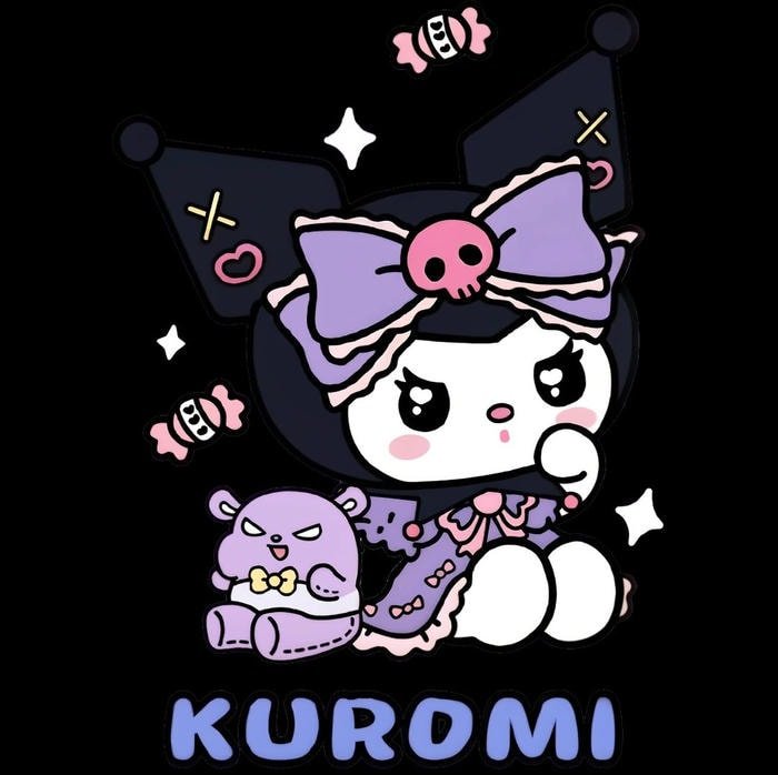 nhãn dán Kuromi trang trí sổ