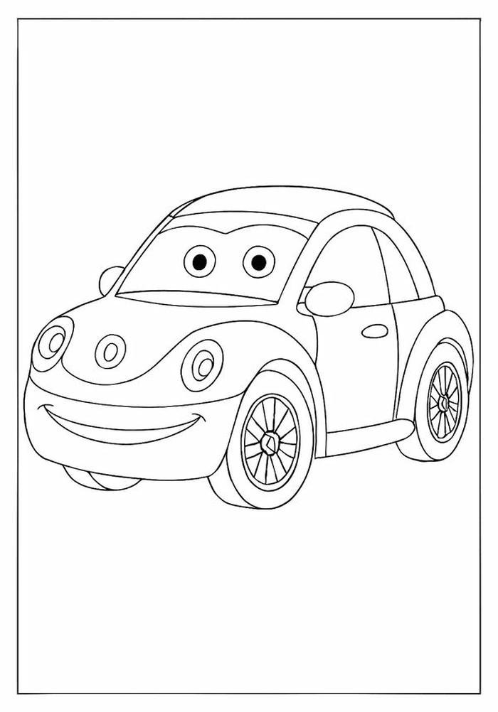 ô tô mơ ước tranh vẽ đáng yêu