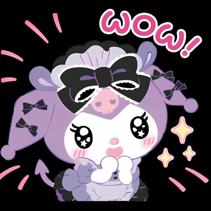 sticker Kuromi cho laptop