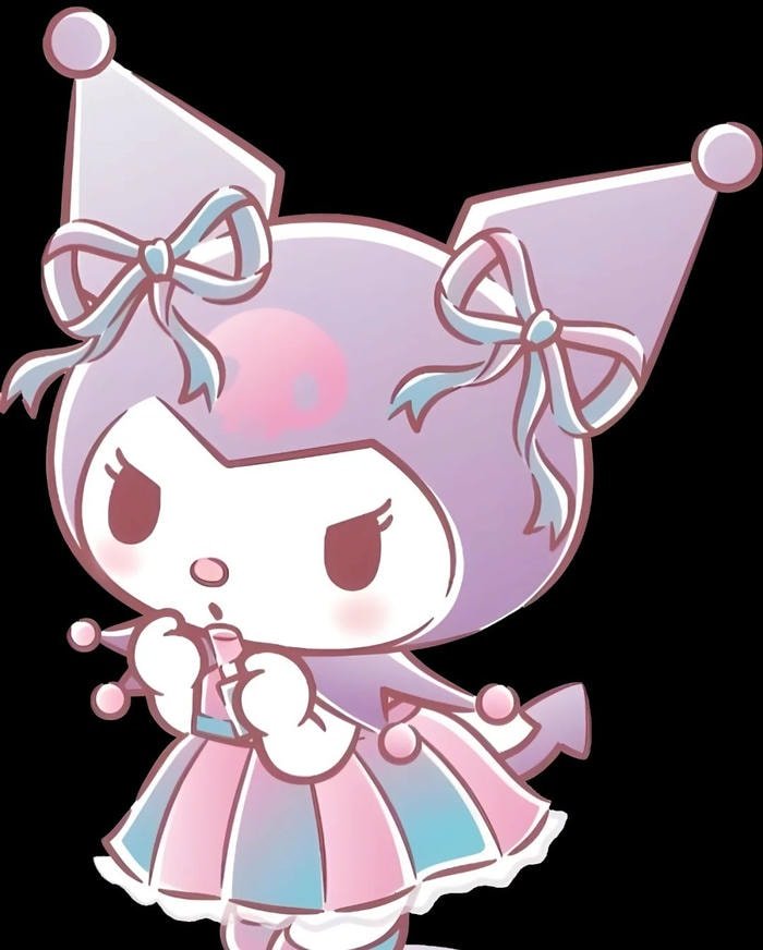 sticker Kuromi dễ thương pastel