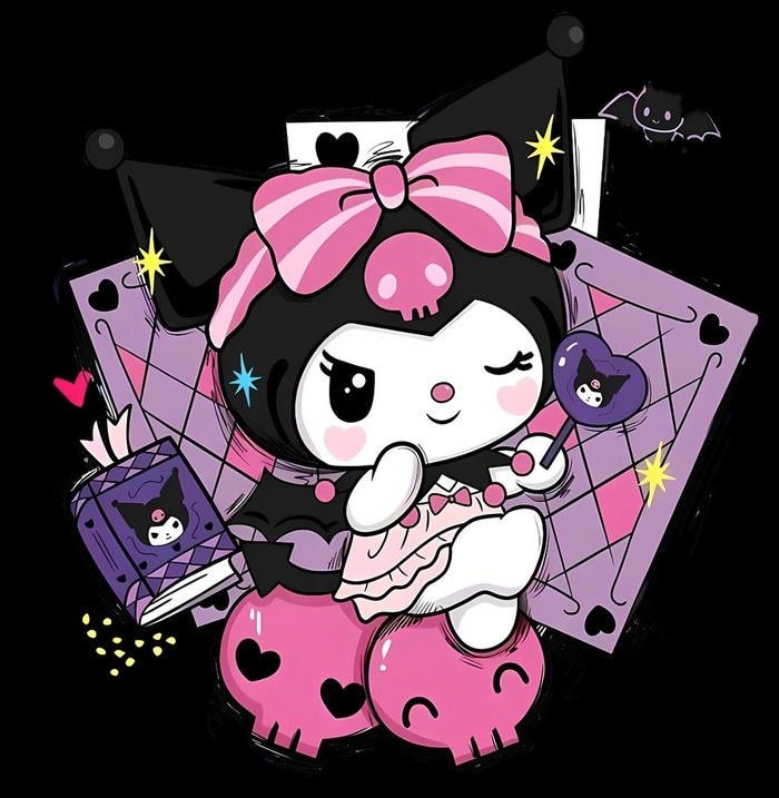 sticker Kuromi size lớn