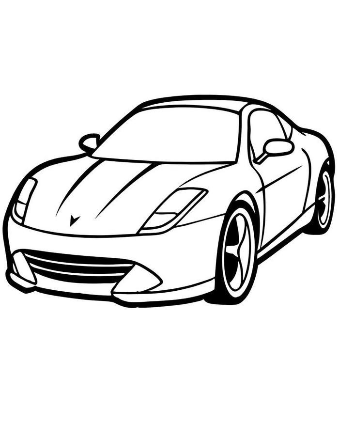 tranh vẽ ô tô tải mầm non xinh