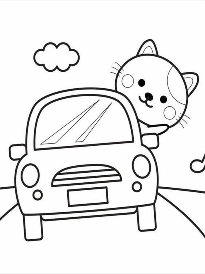 tranh vẽ ô tô tải mới