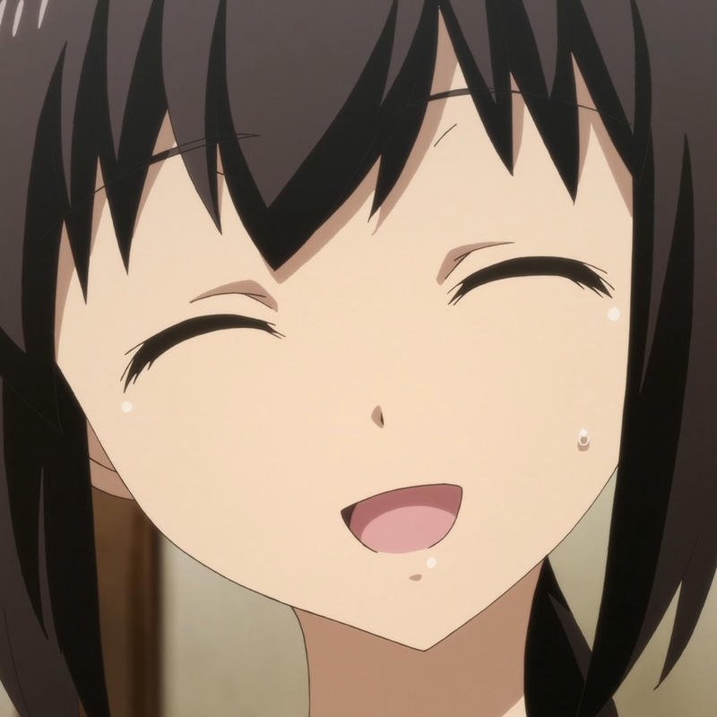 Ảnh anime cute biểu cảm hồn nhiên vui vẻ