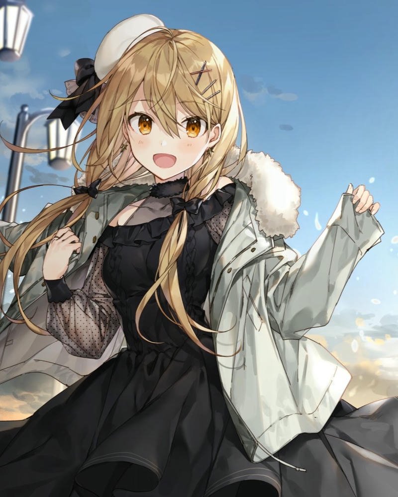 Ảnh anime nữ cute biểu cảm hồn nhiên đáng yêu