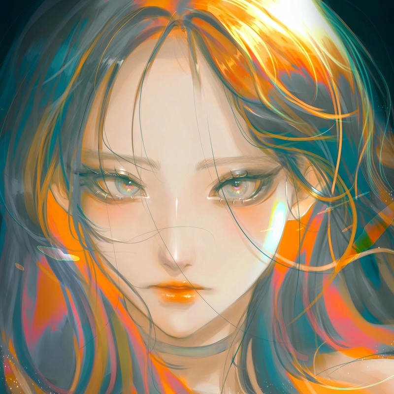 Ảnh anime nữ tạo hình nhân vật phong cách hiện đại