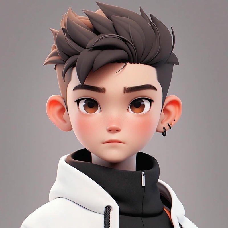 Ảnh avatar 3d đẹp phong cách số cho avatar