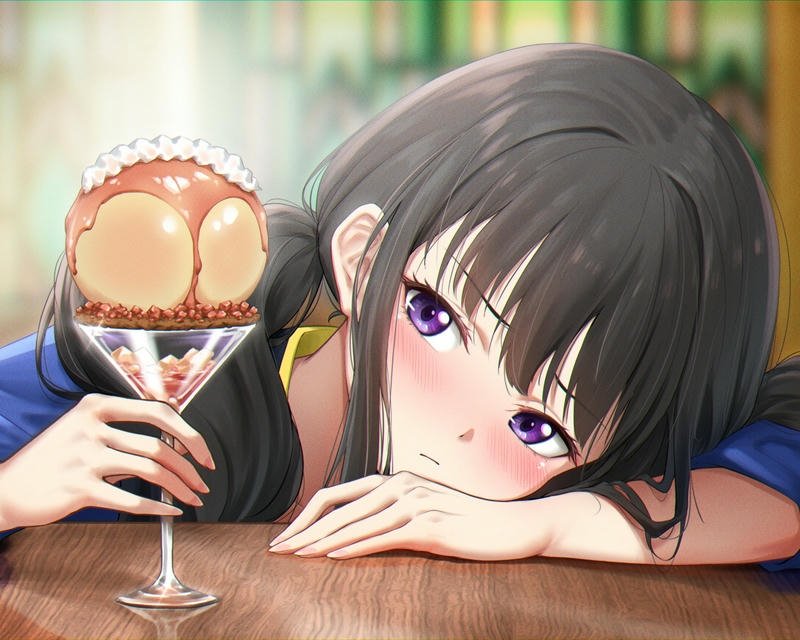 Ảnh nữ anime cute biểu cảm đáng yêu tự nhiên