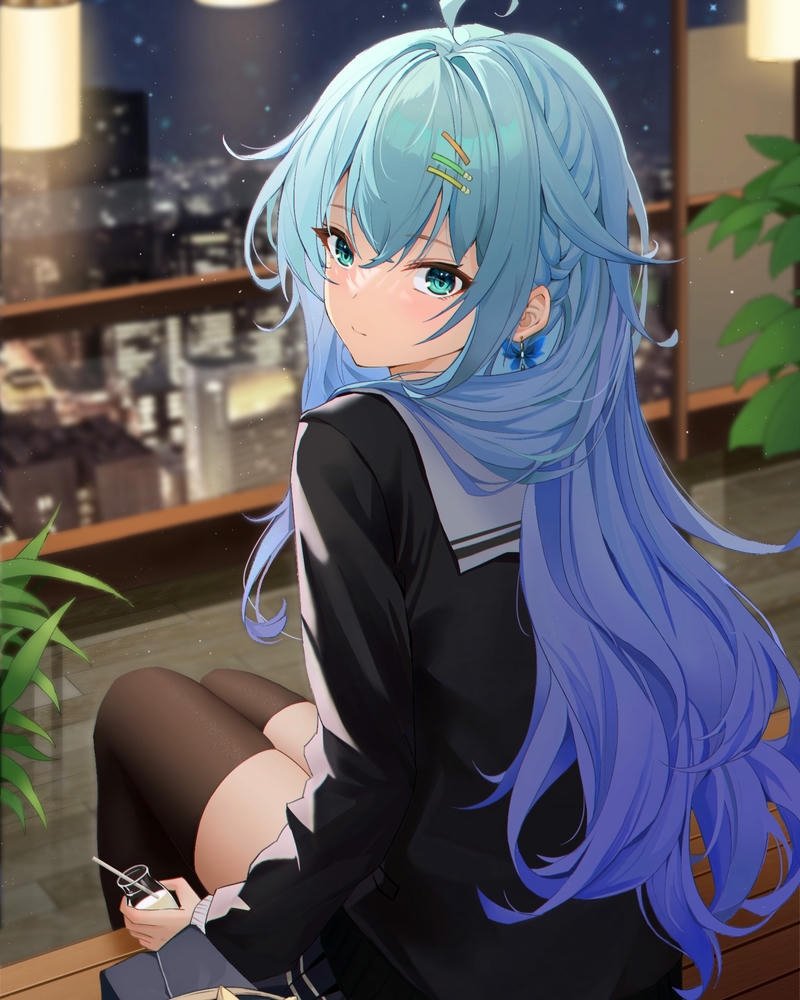 Anime ảnh nữ cute màu sắc tươi sáng sinh động