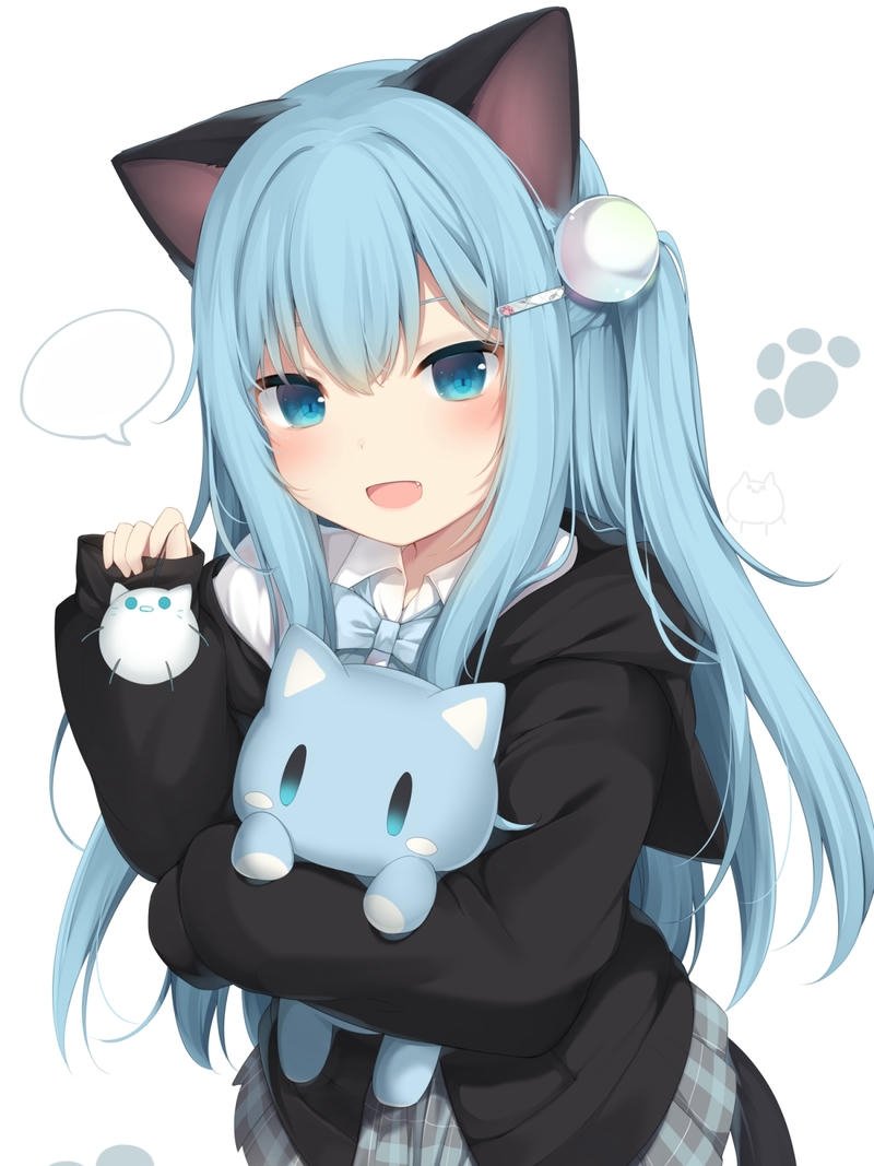 Anime nữ cute ảnh nét vẽ tròn xinh