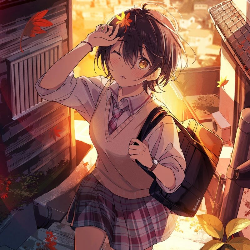 Avatar nữ anime ảnh nét vẽ mềm mại tự nhiên