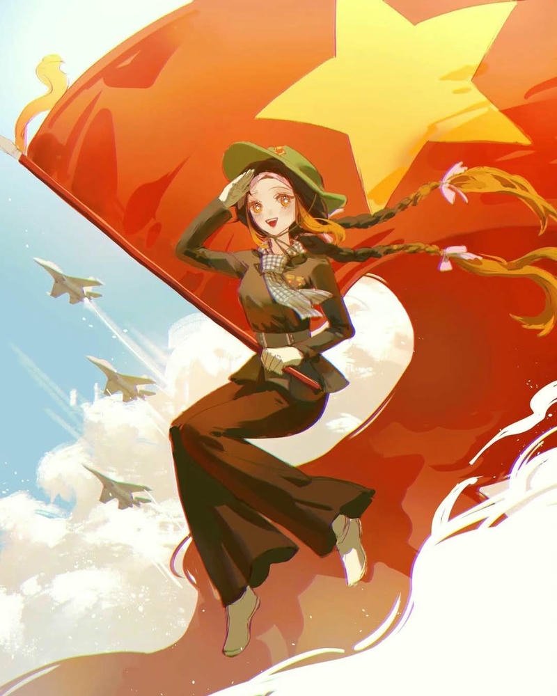 Em yêu tổ quốc Việt Nam Ảnh tranh siêu hấp dẫn