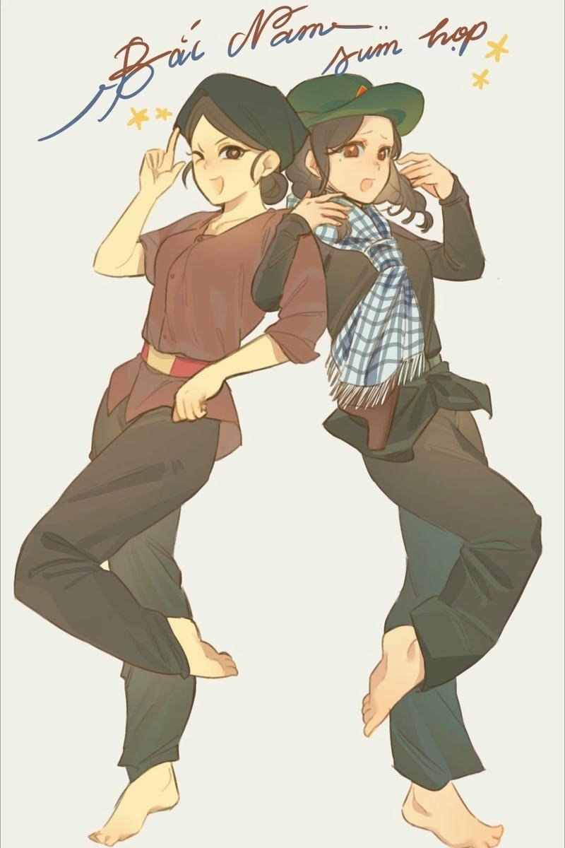 Em yêu tổ quốc Việt Nam tranh vẽ siêu đẹp