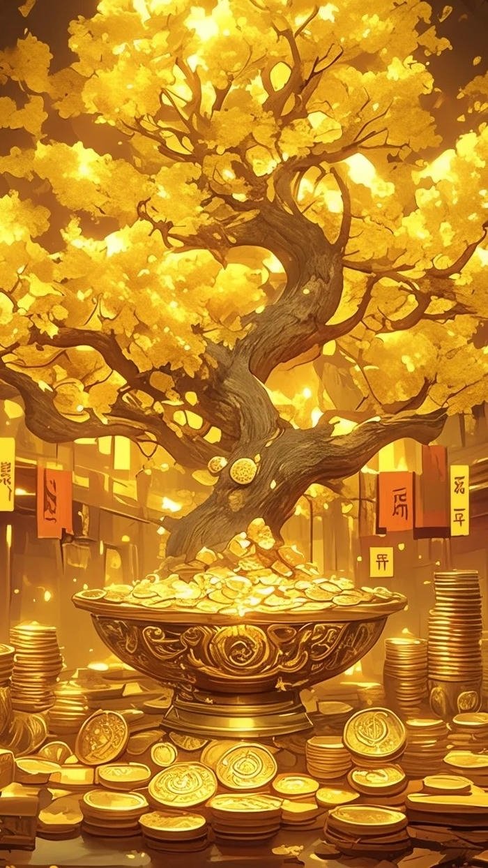 Hình ảnh may mắn tài lộc thu hút tiền