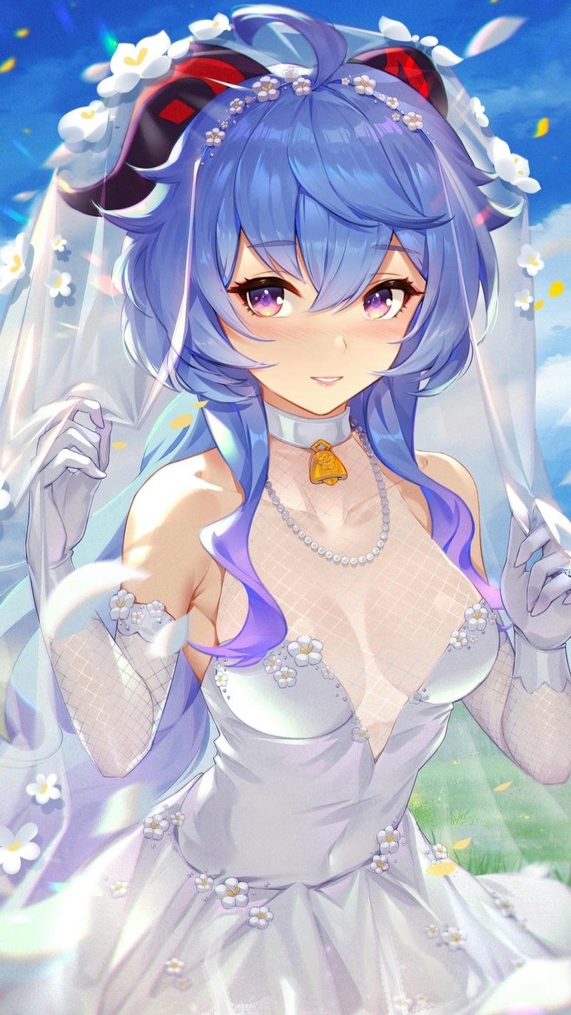 Hình anime nữ nền cute siêu hấp dẫn