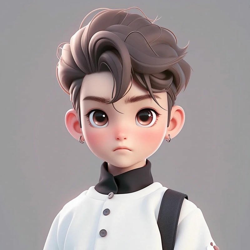Hình avatar 3d cute thiết kế nhân vật hoạt hình