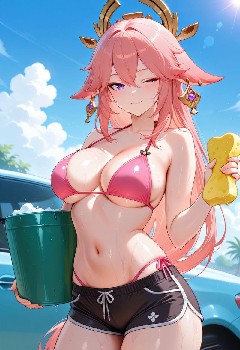 Hình gái anime mlem tinh nghịch cuốn hút