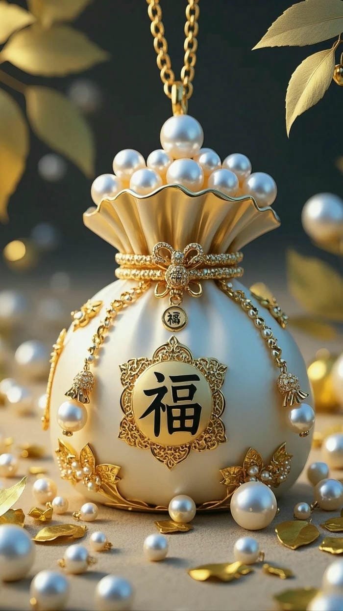 Hình nền túi tiền tài lộc chuẩn phong thủy