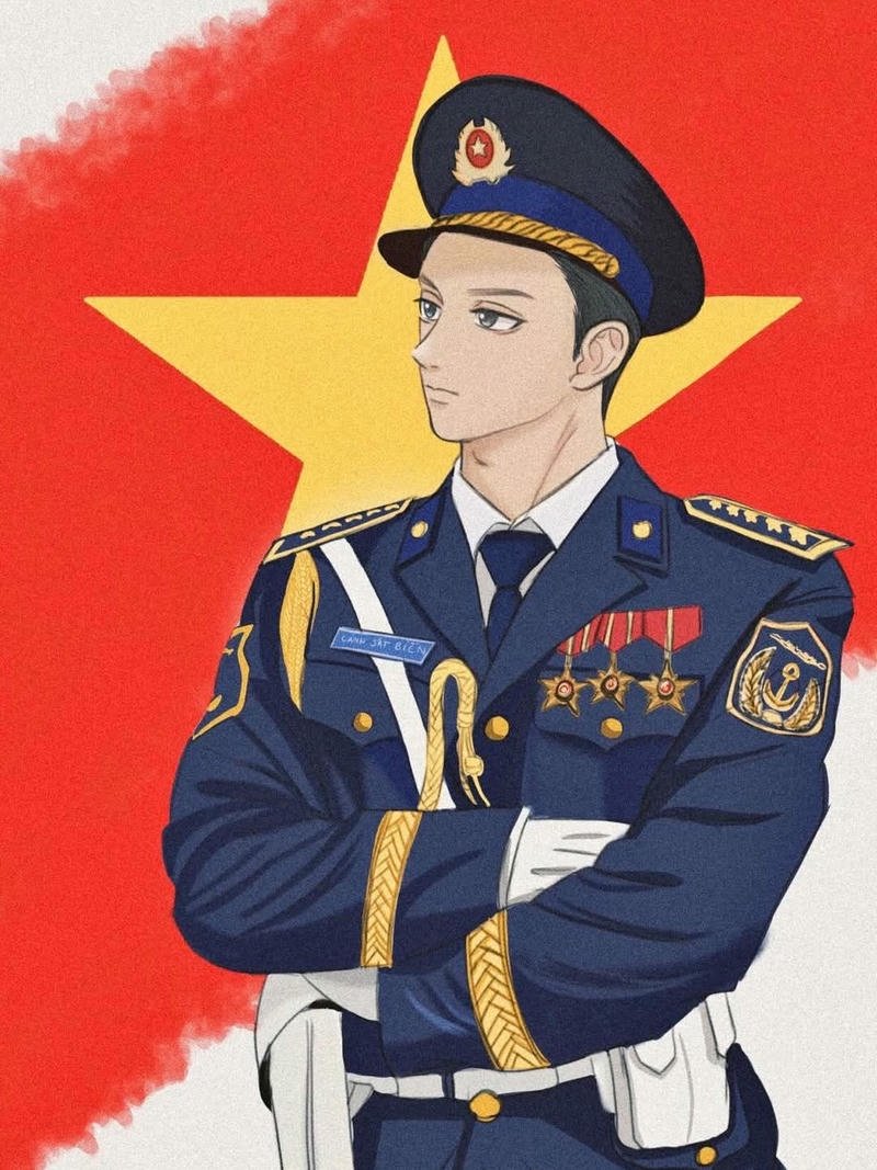 Hình tranh em yêu tổ quốc Việt Nam đẹp cực