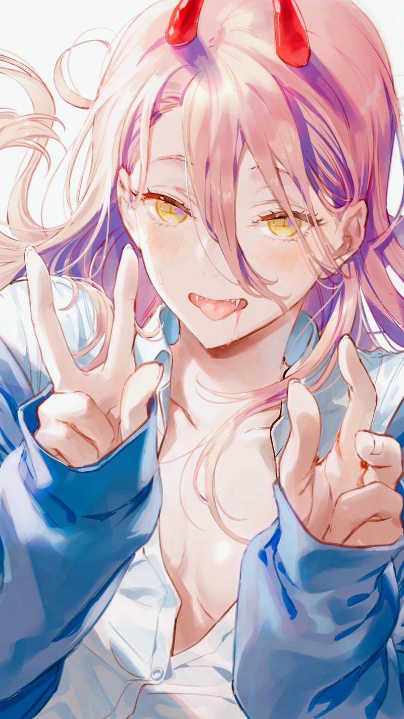 Nữ hình anime nền phong cách siêu cute đáng yêu