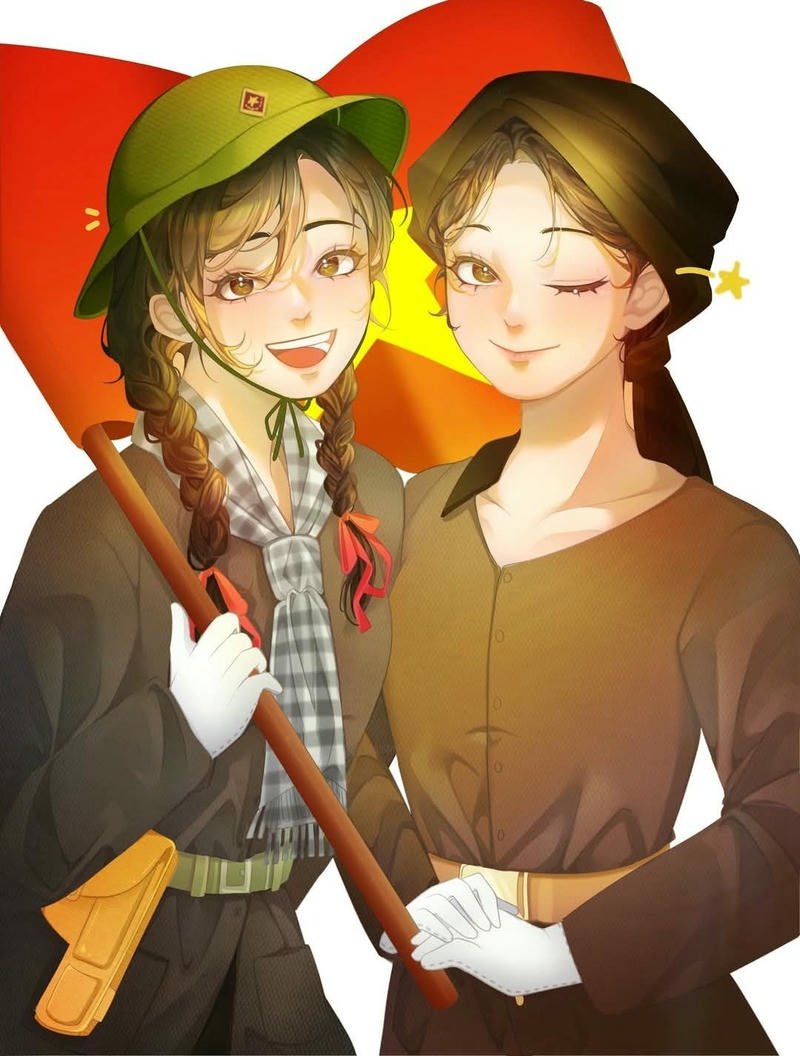 Tranh vẽ em yêu tổ quốc Việt Nam cực nổi bật