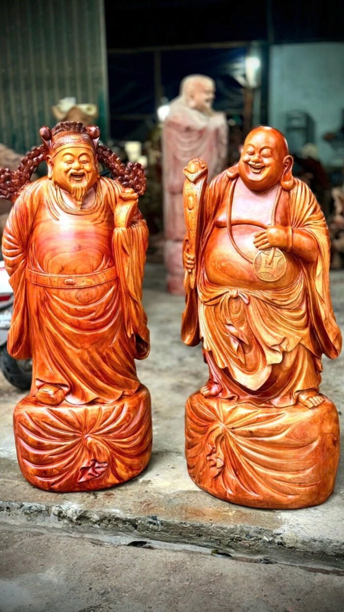 ảnh Thần Tài tạc thủ công mỹ nghệ