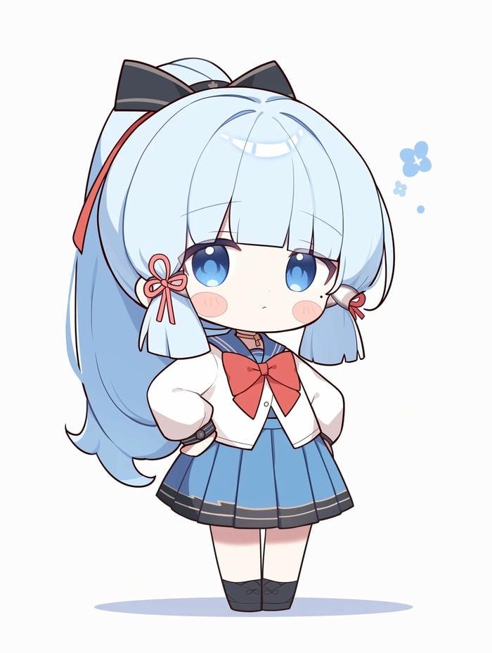 ảnh anime chibi nữ đơn giản