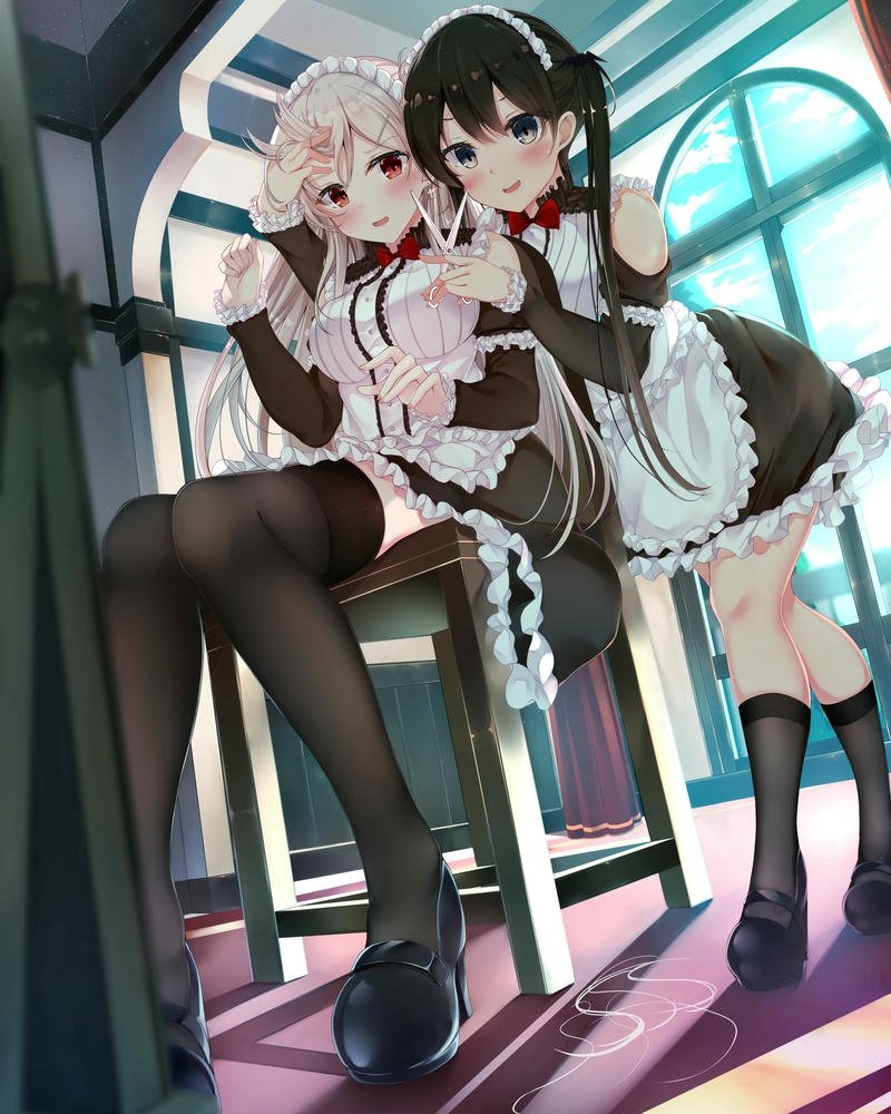 ảnh anime hầu gái chất