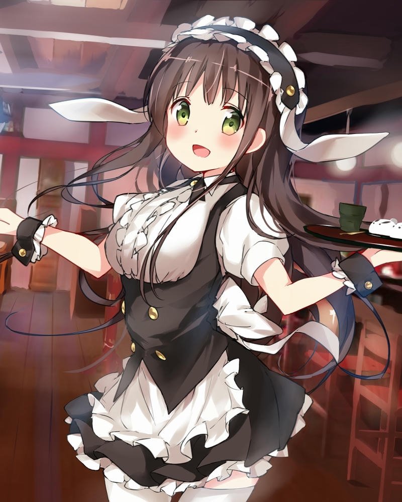 ảnh anime hầu gái đáng yêu hơn