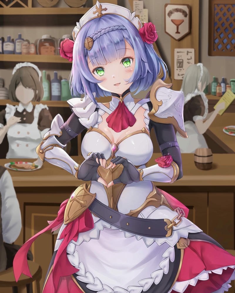 ảnh anime hầu gái mềm mại