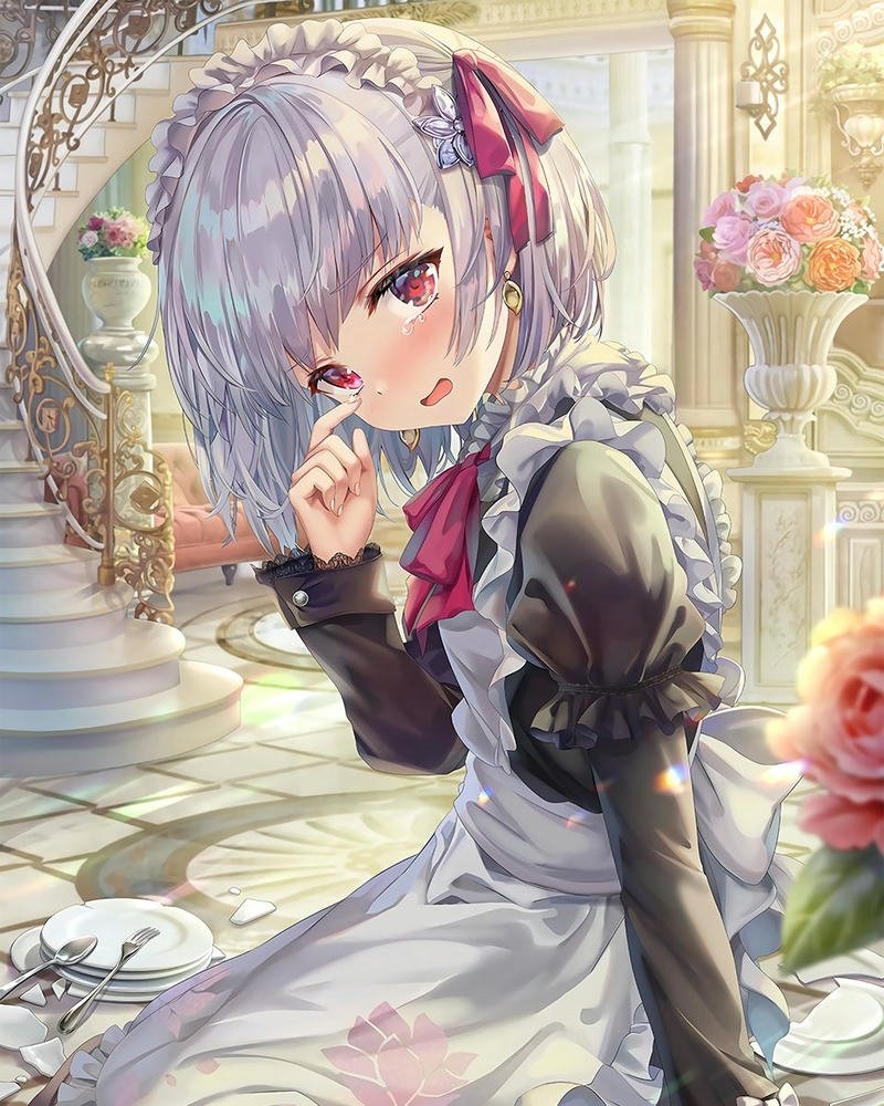 ảnh anime hầu gái siêu xinh