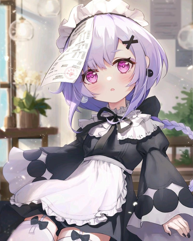 ảnh anime hầu gái trong trẻo