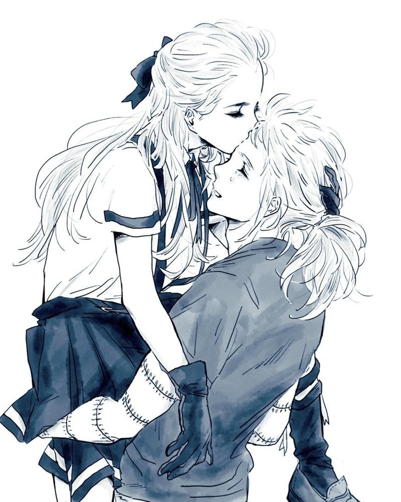 ảnh anime hôn nhau cảm xúc