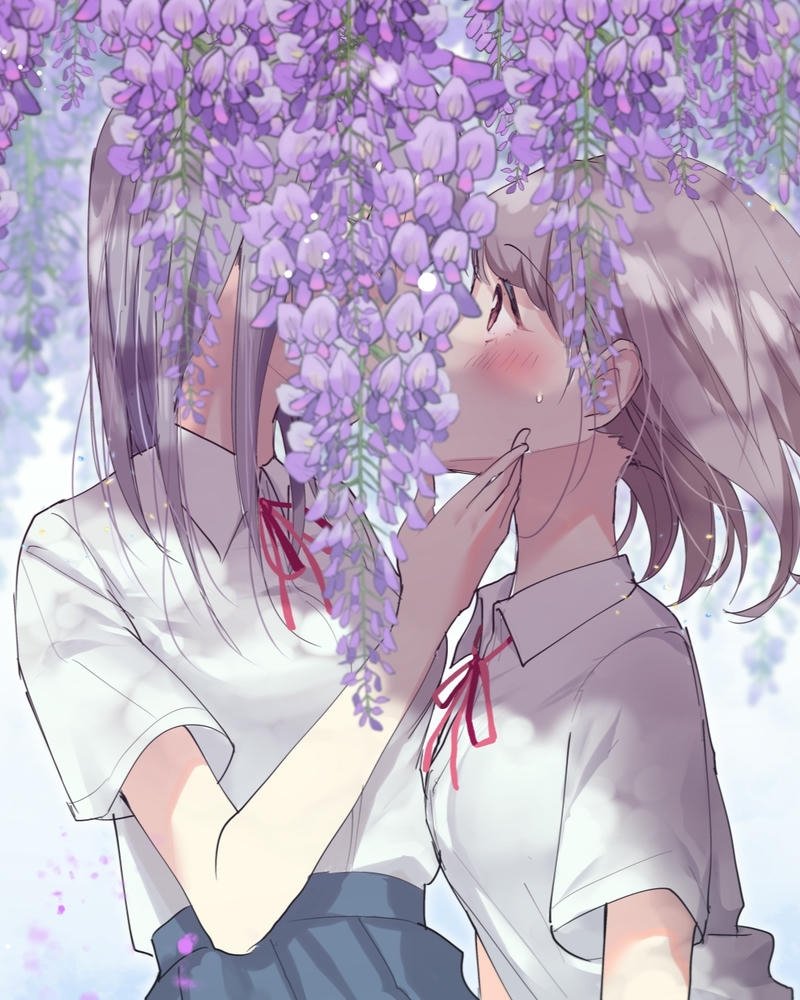 ảnh anime hôn nhau rực rỡ
