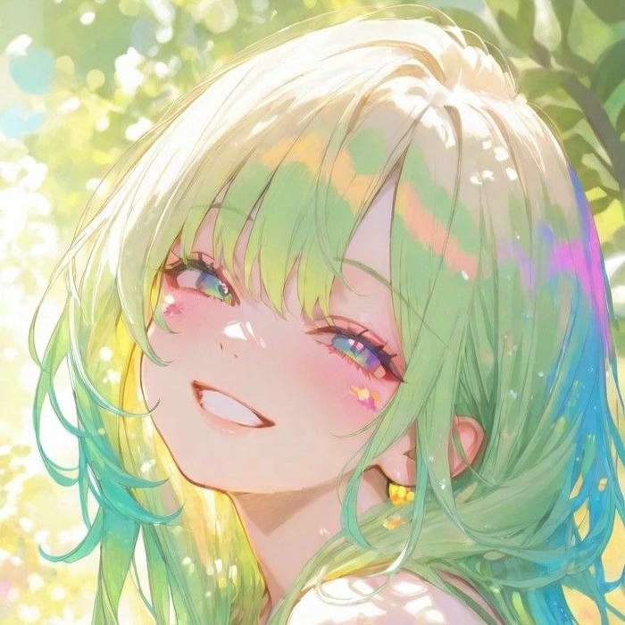 ảnh avatar anime sáng nữ ánh sáng tự nhiên