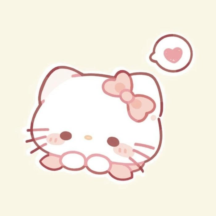 ảnh avatar hello kitty cute chất lượng rõ nét