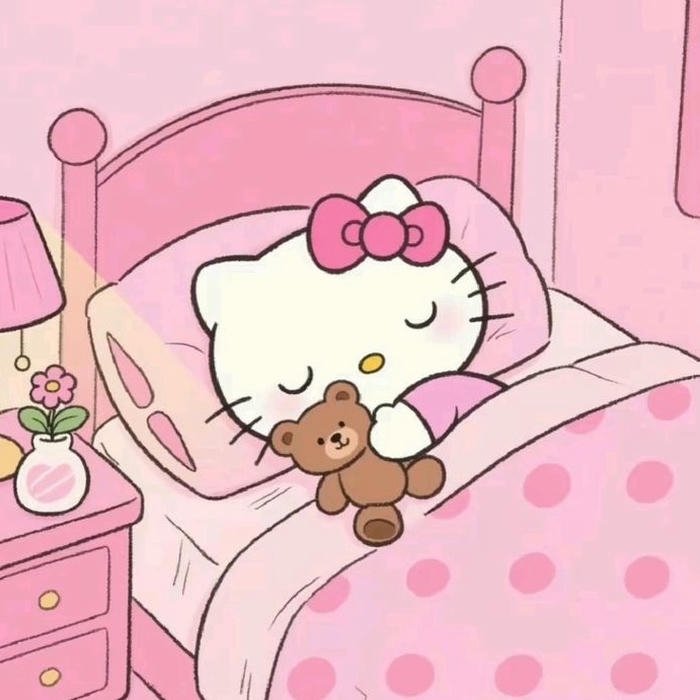 ảnh avatar hello kitty cute tạo hình ngộ nghĩnh