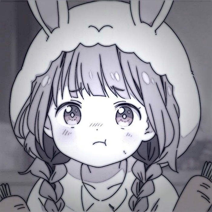 ảnh avatar vô tri anime bố cục gọn gàng