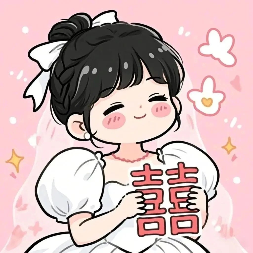 ảnh chibi cô dâu chú rể dễ thương