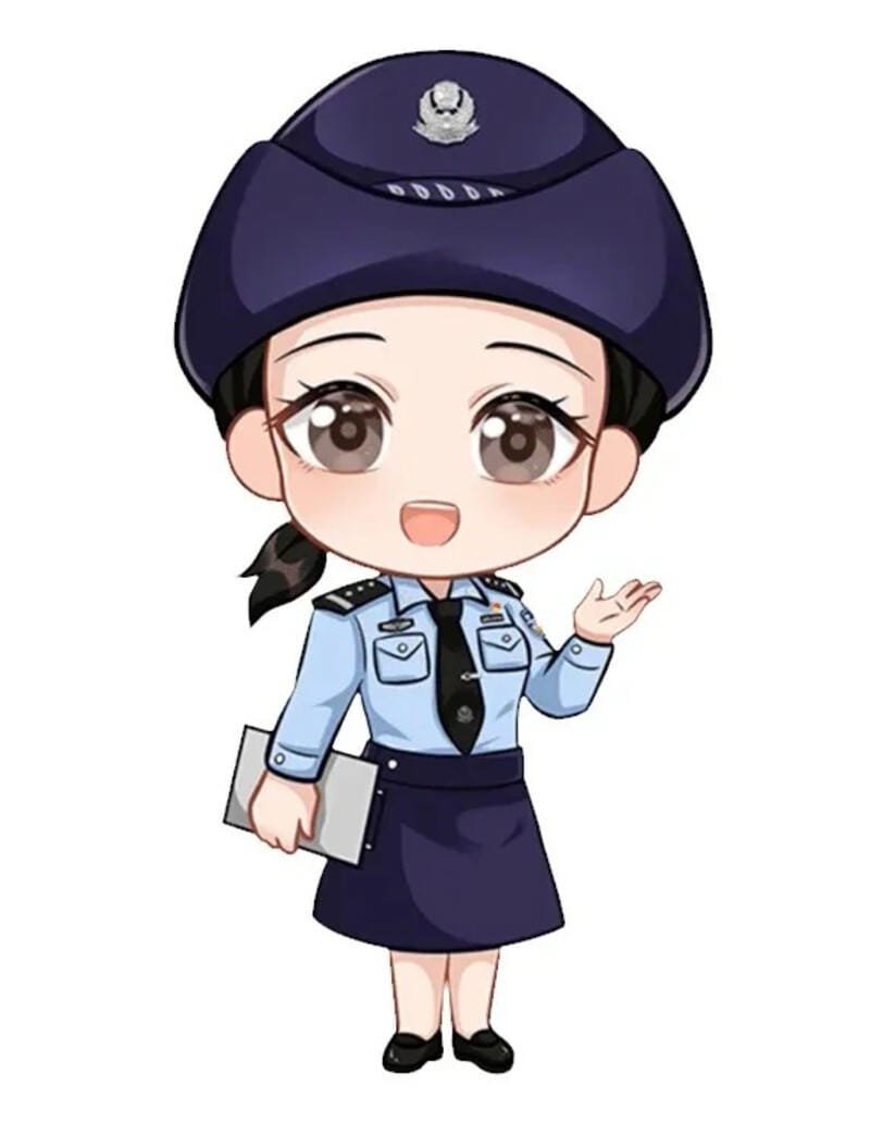 ảnh chibi công an nhí