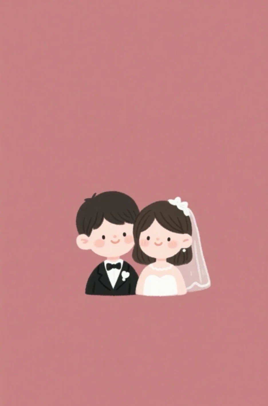 ảnh chibi cưới vẽ tay