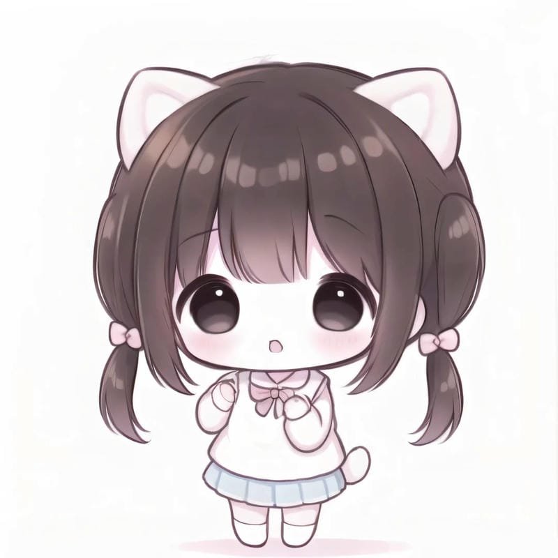 ảnh chibi em bé cười