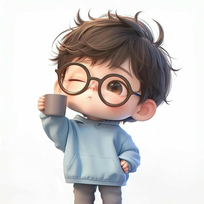 ảnh chibi nam tóc đen lạnh lùng